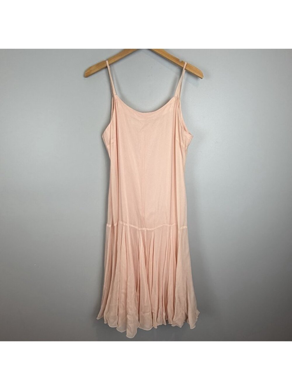 Swee Lo Pink Dress Size Large Vtg Drop Waist Flapper Coquette Ballerinacore